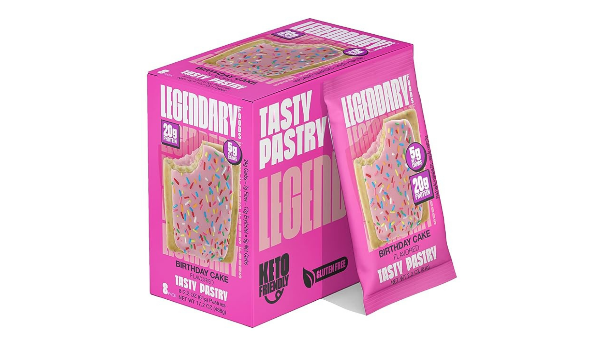 Image of a legendary pastry Birthday Cake flavor