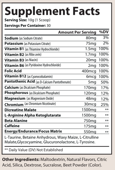 Stallion Supps Pre Workout