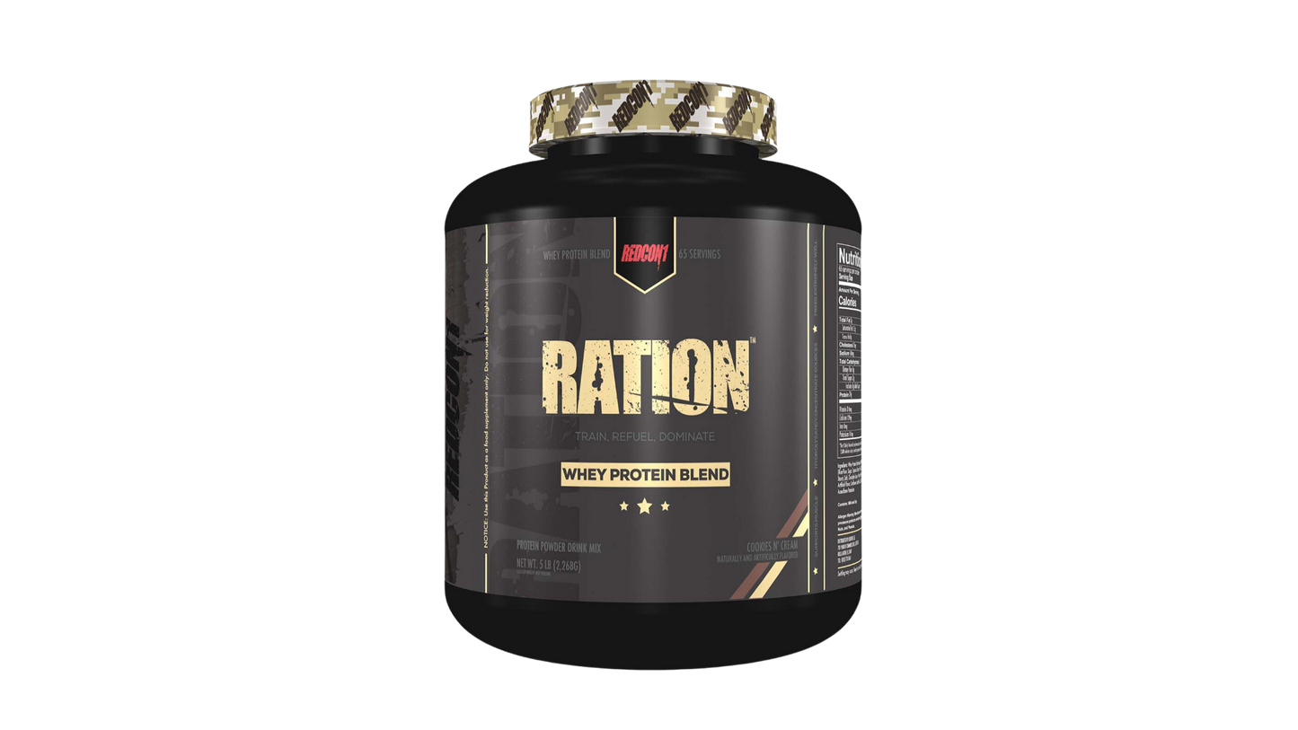 Ration Red Con | Vanilla Whey Protein Powder | Stallion Arena Fitness